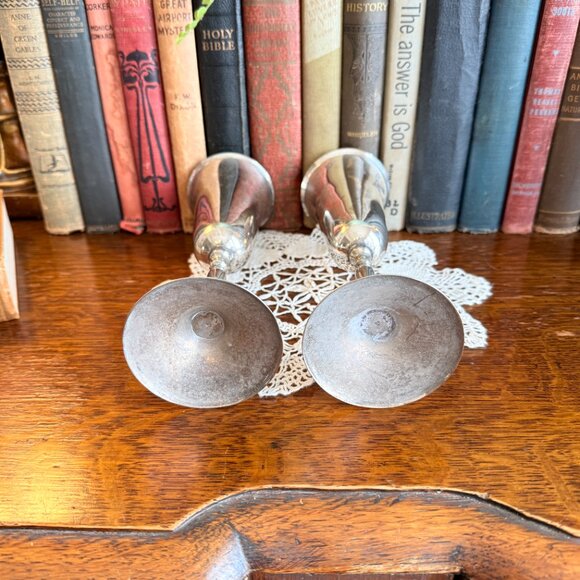 Vintage set of Silver Champagne Flutes - Picture 6 of 11